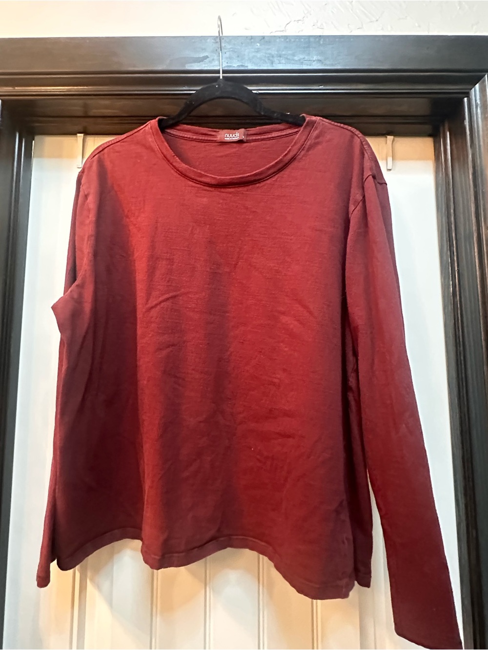 NUUDS Everyday Tee Long Sleeve — Burgundy